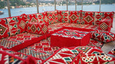 U Shaped Oriental Sofa, Arabic Majlis, Floor Cushions, Turkish Sofa